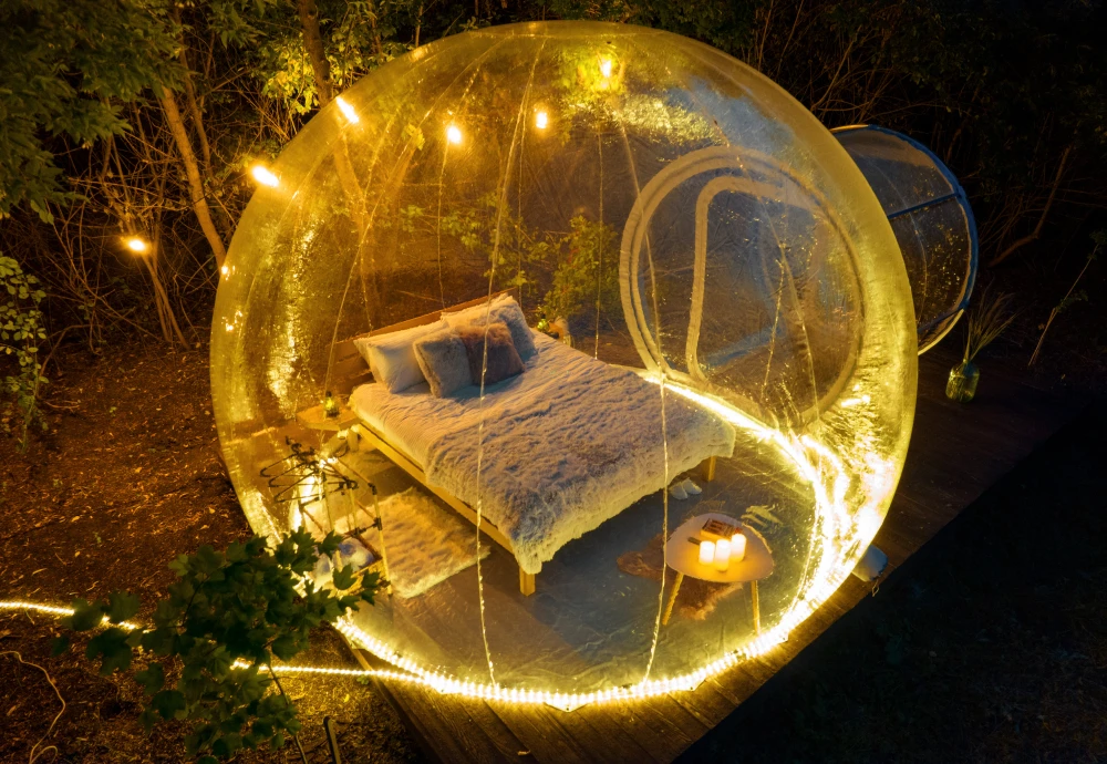 transparent bubble tent